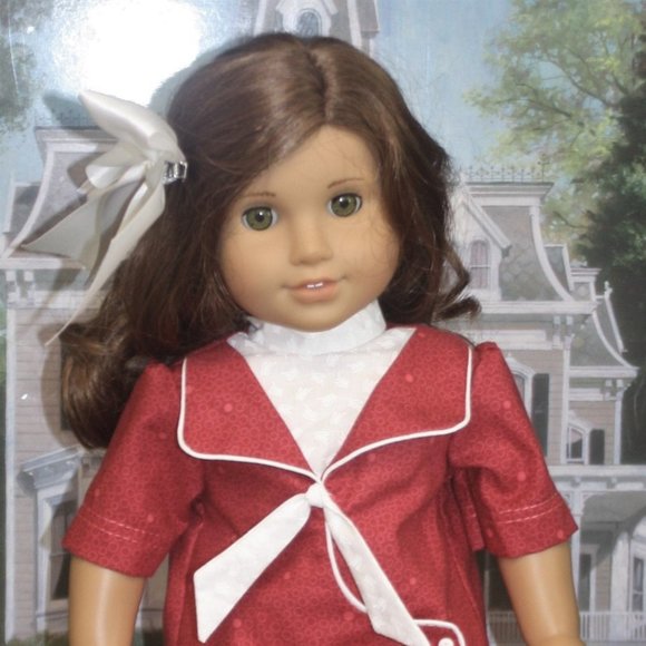 American Girl Style Edwardian Pleated Sailor Dress - Picture 1 of 5